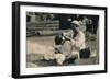 A Street Barber, Cairo, Egypt, 1936-null-Framed Photographic Print