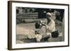 A Street Barber, Cairo, Egypt, 1936-null-Framed Photographic Print