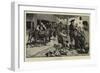 A Street-Barber, Spain-Charles Stanley Reinhart-Framed Giclee Print