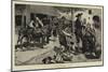 A Street-Barber, Spain-Charles Stanley Reinhart-Mounted Giclee Print