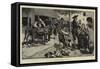 A Street-Barber, Spain-Charles Stanley Reinhart-Framed Stretched Canvas