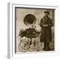 A Street Hawker Entertains with a Gramophone, Transported in a Pram-null-Framed Giclee Print