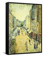 A Street in Abbesses; La Rue Des Abesses, 1895-Maximilien Luce-Framed Stretched Canvas