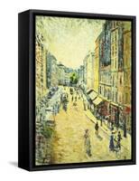 A Street in Abbesses; La Rue Des Abesses, 1895-Maximilien Luce-Framed Stretched Canvas