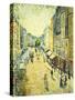 A Street in Abbesses; La Rue Des Abesses, 1895-Maximilien Luce-Stretched Canvas