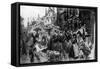 A Street in Alsace, 19th Century-Constantin Guys-Framed Stretched Canvas