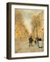 A Street in Asnieres-Jean Francois Raffaelli-Framed Giclee Print