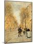 A Street in Asnieres-Jean Francois Raffaelli-Mounted Giclee Print