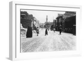 A Street in Baghdad, Mesopotamia, WWI, 1918-null-Framed Giclee Print