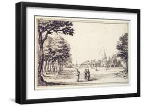 A Street in Bainville-Sur-Madon, with Callot's House-Jacques Callot-Framed Giclee Print