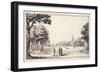 A Street in Bainville-Sur-Madon, with Callot's House-Jacques Callot-Framed Giclee Print