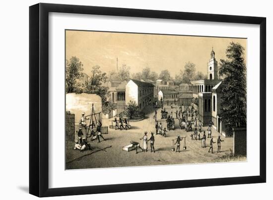 A Street in Bombay, 1847-B Clayton-Framed Giclee Print