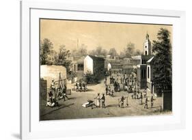 A Street in Bombay, 1847-B Clayton-Framed Giclee Print