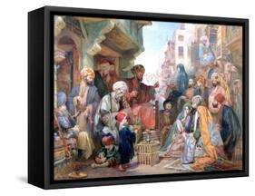 A Street in Cairo, Egypt, C1825-1876-John Frederick Lewis-Framed Stretched Canvas