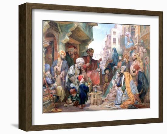 A Street in Cairo, Egypt, C1825-1876-John Frederick Lewis-Framed Giclee Print