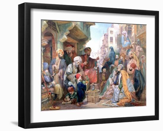 A Street in Cairo, Egypt, C1825-1876-John Frederick Lewis-Framed Giclee Print