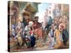 A Street in Cairo, Egypt, C1825-1876-John Frederick Lewis-Stretched Canvas