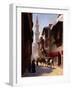 A Street in Cairo-Jean Leon Gerome-Framed Premium Giclee Print