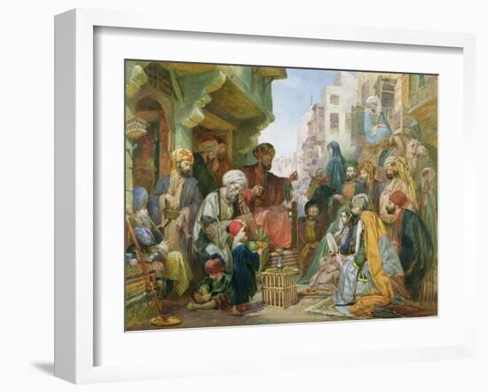 A Street in Cairo-John Frederick Lewis-Framed Giclee Print