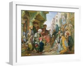 A Street in Cairo-John Frederick Lewis-Framed Giclee Print