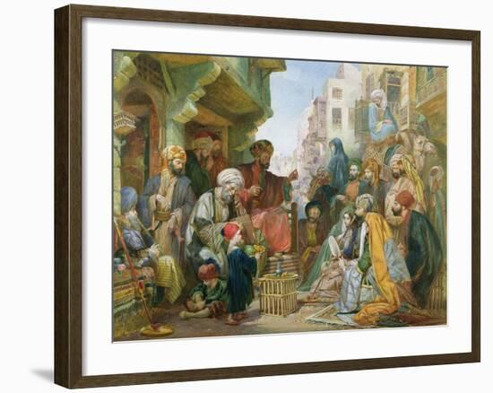 A Street in Cairo-John Frederick Lewis-Framed Giclee Print