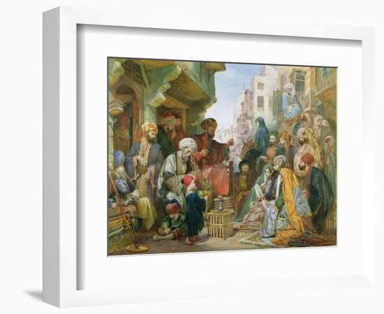 A Street in Cairo-John Frederick Lewis-Framed Giclee Print