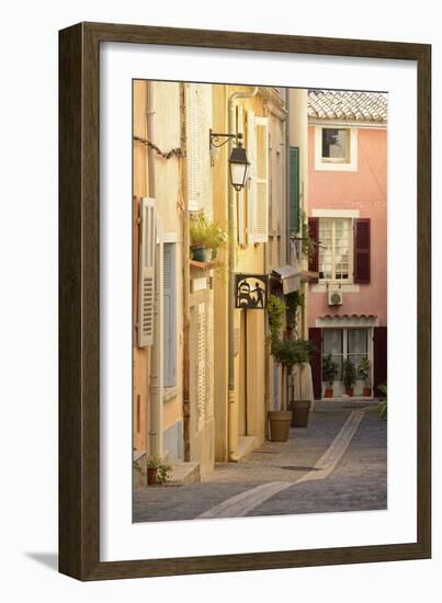 A Street in Cassis, Provence Alpes Cote D'Azur, Provence, France, Europe-Christian Heeb-Framed Photographic Print