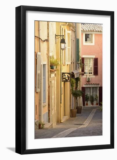 A Street in Cassis, Provence Alpes Cote D'Azur, Provence, France, Europe-Christian Heeb-Framed Photographic Print