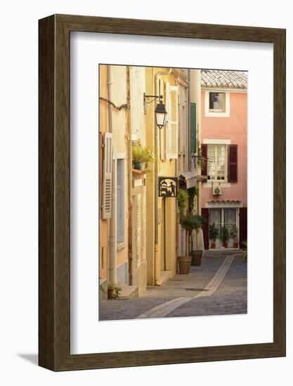 A Street in Cassis, Provence Alpes Cote D'Azur, Provence, France, Europe-Christian Heeb-Framed Photographic Print