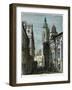 A Street in Coburg, Bavaria, Germany, C1880-null-Framed Giclee Print