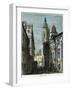 A Street in Coburg, Bavaria, Germany, C1880-null-Framed Giclee Print