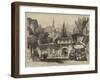 A Street in Constantinople, with the Fountain and Mosque of Sultan Achmet-Thomas Allom-Framed Giclee Print