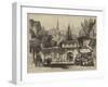 A Street in Constantinople, with the Fountain and Mosque of Sultan Achmet-Thomas Allom-Framed Giclee Print