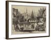 A Street in Constantinople, with the Fountain and Mosque of Sultan Achmet-Thomas Allom-Framed Giclee Print