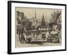 A Street in Constantinople, with the Fountain and Mosque of Sultan Achmet-Thomas Allom-Framed Giclee Print