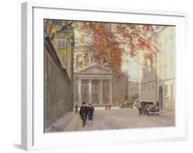 A Street in Copenhagen-Paul Fischer-Framed Giclee Print