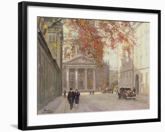 A Street in Copenhagen-Paul Fischer-Framed Giclee Print