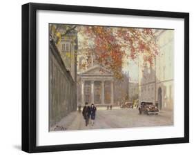 A Street in Copenhagen-Paul Fischer-Framed Giclee Print