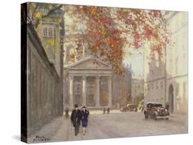 A Street in Copenhagen-Paul Fischer-Stretched Canvas