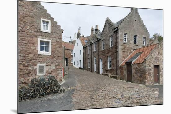 A Street in Crail with Lobster Pots, Fife Coast, Scotland, United Kingdom-Nick Servian-Mounted Photographic Print