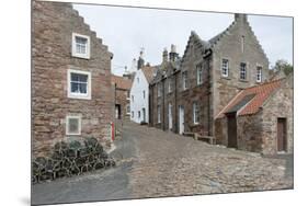 A Street in Crail with Lobster Pots, Fife Coast, Scotland, United Kingdom-Nick Servian-Mounted Photographic Print