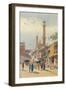 'A Street in Delhi - Looking Towards the Jumma Musjid', c1880 (1905)-Alexander Henry Hallam Murray-Framed Giclee Print