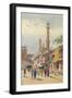 'A Street in Delhi - Looking Towards the Jumma Musjid', c1880 (1905)-Alexander Henry Hallam Murray-Framed Giclee Print