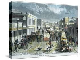 A Street in Denver, Colorado, USA, C1880-null-Stretched Canvas