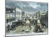 A Street in Denver, Colorado, USA, C1880-null-Mounted Giclee Print