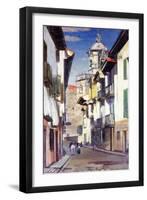 A Street in Fuenterrabia, C.1908-William York MacGregor-Framed Giclee Print