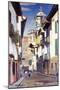 A Street in Fuenterrabia, C.1908-William York MacGregor-Mounted Giclee Print