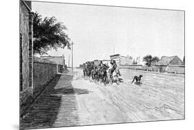 A Street in General Acha, Argentina, 1895-Alfred Paris-Mounted Giclee Print