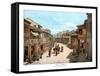 A Street in Hong Kong, 1900-null-Framed Stretched Canvas