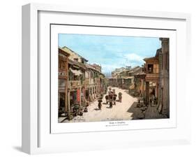 A Street in Hong Kong, 1900-null-Framed Giclee Print